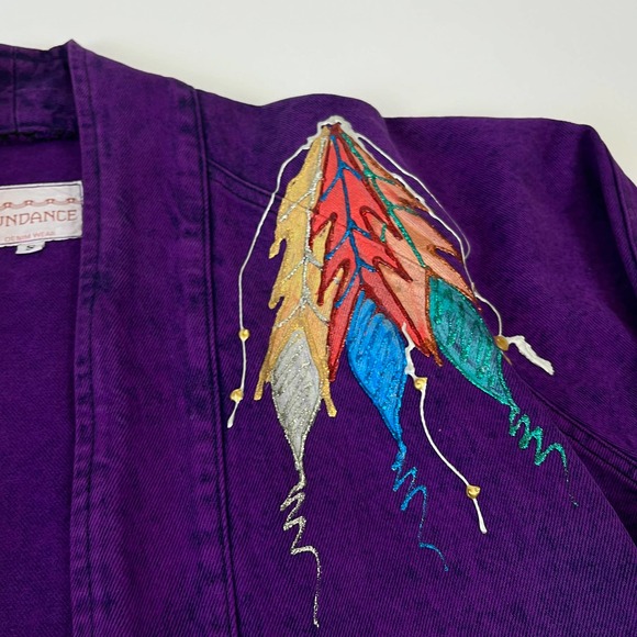 Sundance Purple Embroidered Jacket - Picture 2 of 8